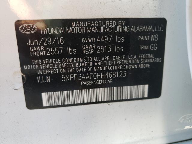 Photo 9 VIN: 5NPE34AF0HH468123 - HYUNDAI SONATA SPO 