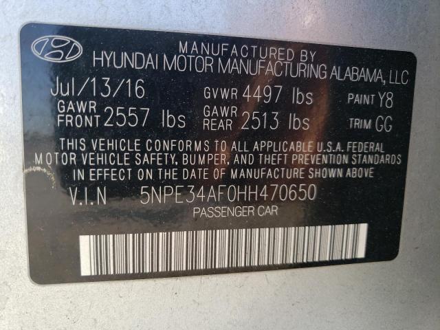 Photo 9 VIN: 5NPE34AF0HH470650 - HYUNDAI SONATA SPO 