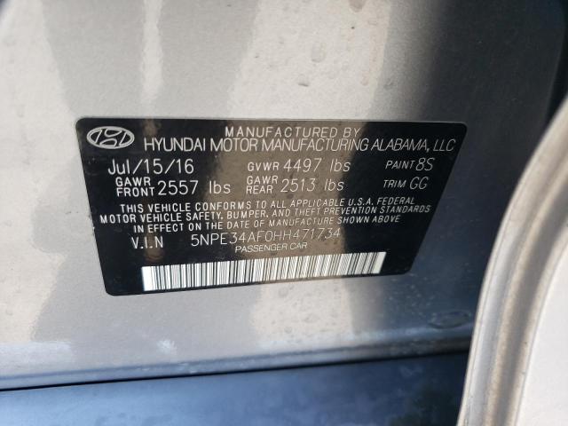 Photo 11 VIN: 5NPE34AF0HH471734 - HYUNDAI SONATA 