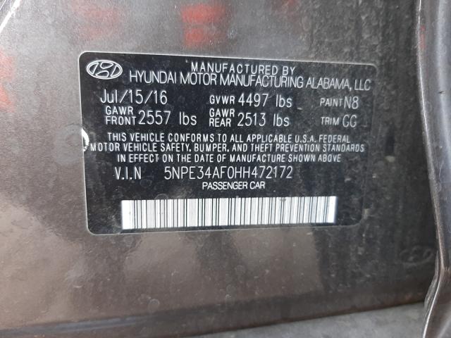 Photo 9 VIN: 5NPE34AF0HH472172 - HYUNDAI SONATA SPO 