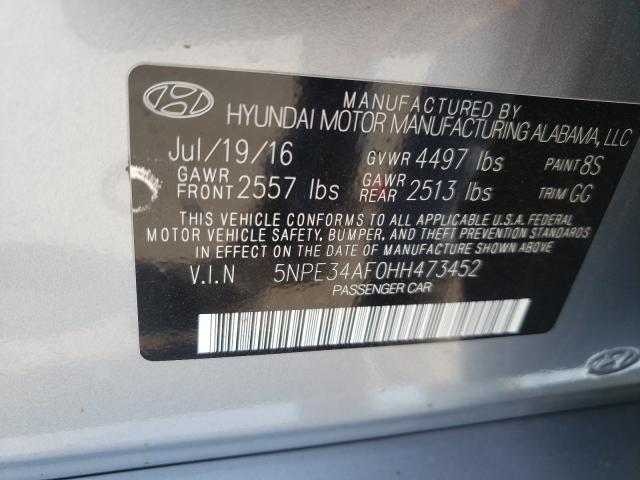 Photo 9 VIN: 5NPE34AF0HH473452 - HYUNDAI SONATA 