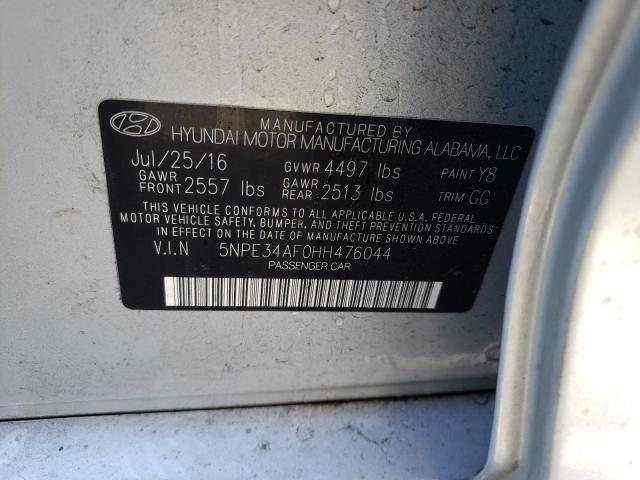 Photo 9 VIN: 5NPE34AF0HH476044 - HYUNDAI SONATA SPO 