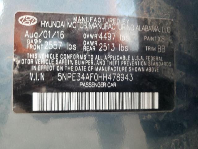 Photo 11 VIN: 5NPE34AF0HH478943 - HYUNDAI SONATA 