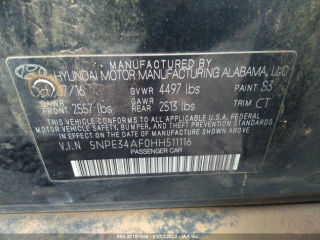 Photo 8 VIN: 5NPE34AF0HH511116 - HYUNDAI SONATA 