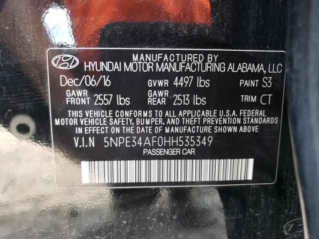 Photo 12 VIN: 5NPE34AF0HH535349 - HYUNDAI SONATA SPO 