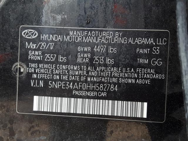 Photo 9 VIN: 5NPE34AF0HH582784 - HYUNDAI SONATA SPO 