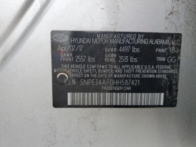 Photo 11 VIN: 5NPE34AF0HH587421 - HYUNDAI SONATA 