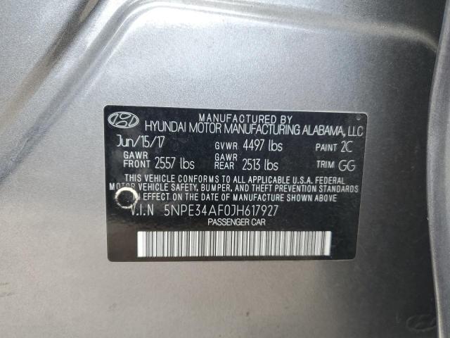 Photo 12 VIN: 5NPE34AF0JH617927 - HYUNDAI SONATA 