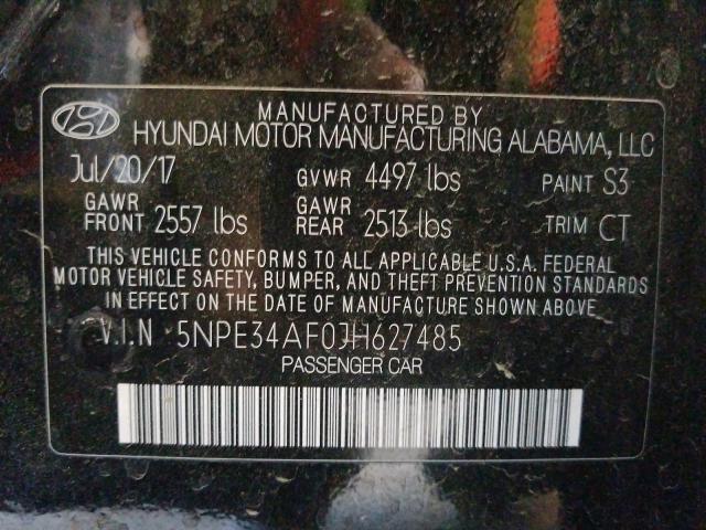 Photo 9 VIN: 5NPE34AF0JH627485 - HYUNDAI SONATA SPO 