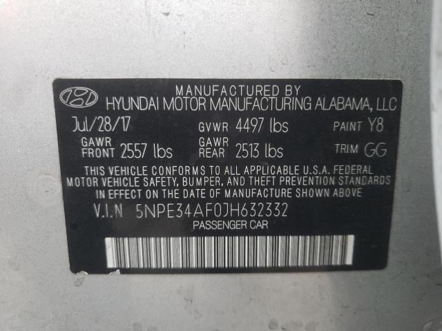 Photo 9 VIN: 5NPE34AF0JH632332 - HYUNDAI SONATA SPO 