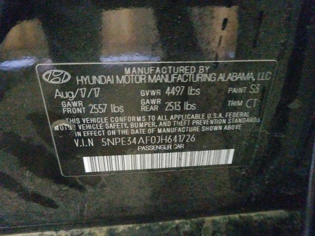 Photo 9 VIN: 5NPE34AF0JH641726 - HYUNDAI SONATA SPO 