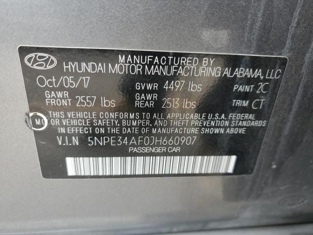 Photo 11 VIN: 5NPE34AF0JH660907 - HYUNDAI SONATA SPO 