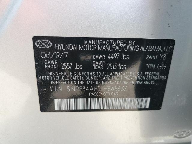 Photo 11 VIN: 5NPE34AF0JH665637 - HYUNDAI SONATA SPO 