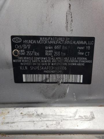 Photo 11 VIN: 5NPE34AF0JH669106 - HYUNDAI SONATA SPO 