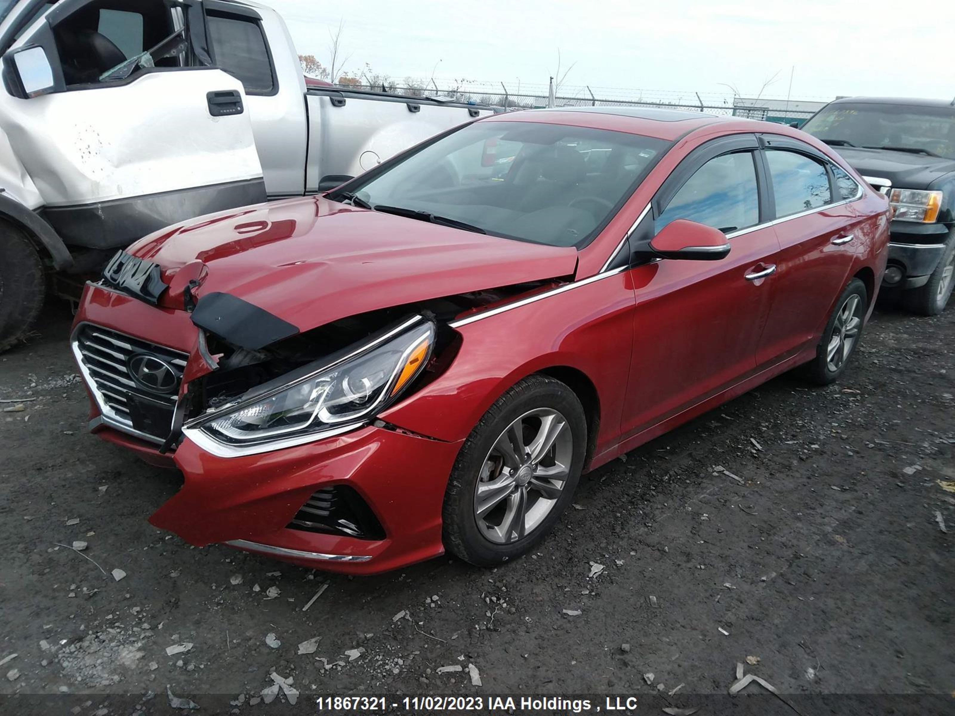 Photo 1 VIN: 5NPE34AF0JH690697 - HYUNDAI SONATA 