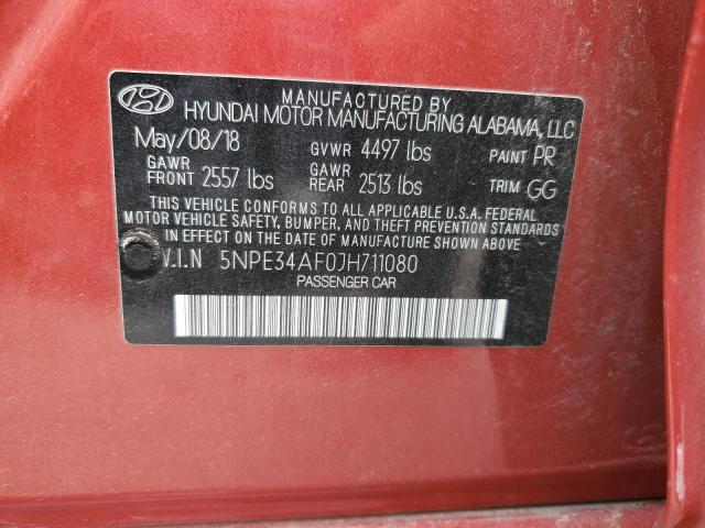 Photo 11 VIN: 5NPE34AF0JH711080 - HYUNDAI SONATA 