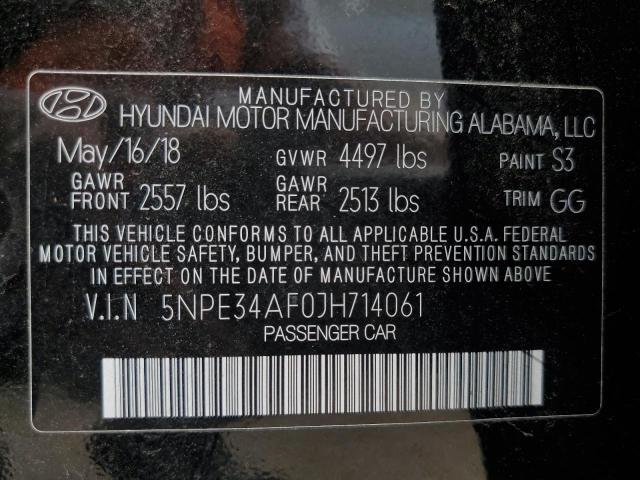 Photo 11 VIN: 5NPE34AF0JH714061 - HYUNDAI SONATA SPO 