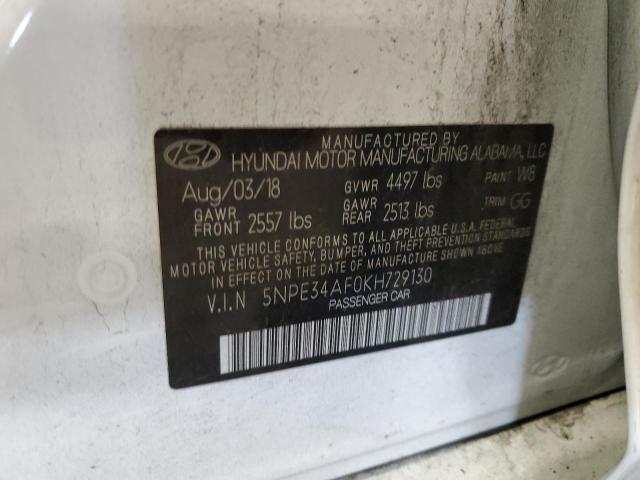 Photo 11 VIN: 5NPE34AF0KH729130 - HYUNDAI SONATA 