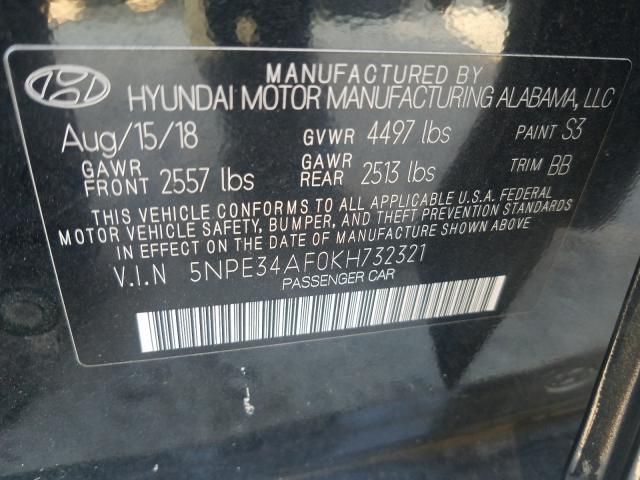 Photo 9 VIN: 5NPE34AF0KH732321 - HYUNDAI SONATA LIM 