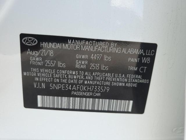 Photo 11 VIN: 5NPE34AF0KH733579 - HYUNDAI SONATA LIM 