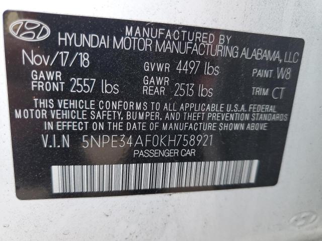 Photo 11 VIN: 5NPE34AF0KH758921 - HYUNDAI SONATA LIM 