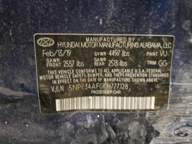 Photo 12 VIN: 5NPE34AF0KH777128 - HYUNDAI SONATA 