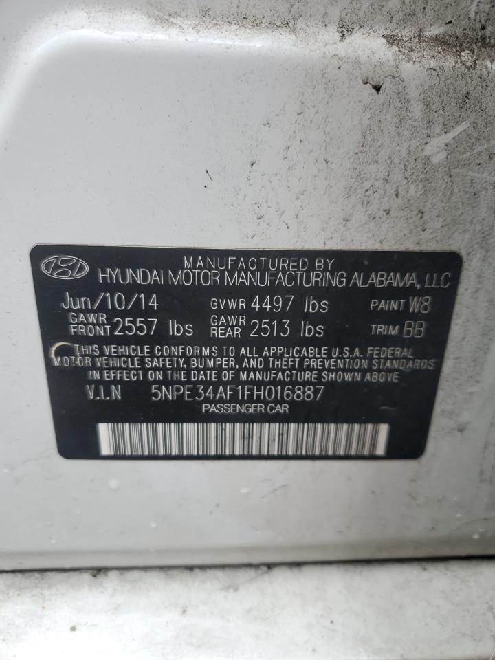 Photo 12 VIN: 5NPE34AF1FH016887 - HYUNDAI SONATA 