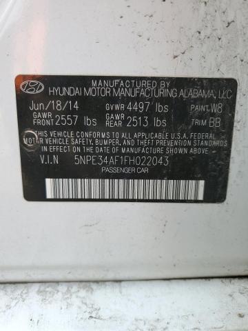 Photo 11 VIN: 5NPE34AF1FH022043 - HYUNDAI SONATA SPO 