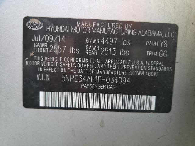 Photo 11 VIN: 5NPE34AF1FH034094 - HYUNDAI SONATA SPO 