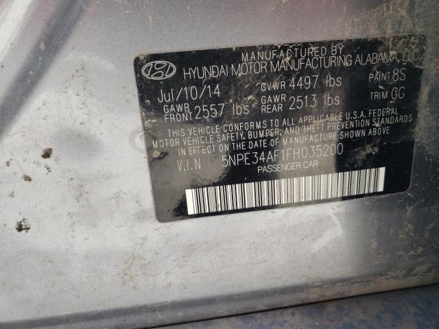 Photo 11 VIN: 5NPE34AF1FH035200 - HYUNDAI SONATA SPO 