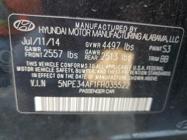 Photo 12 VIN: 5NPE34AF1FH035522 - HYUNDAI SONATA SPO 