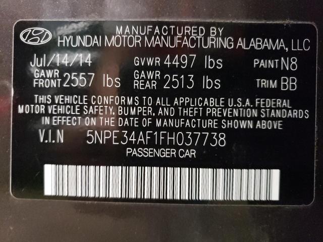 Photo 11 VIN: 5NPE34AF1FH037738 - HYUNDAI SONATA 