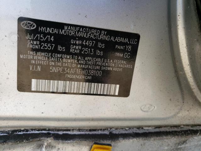 Photo 9 VIN: 5NPE34AF1FH038100 - HYUNDAI SONATA SPO 