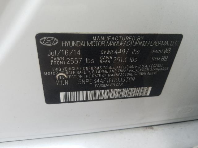 Photo 9 VIN: 5NPE34AF1FH039389 - HYUNDAI SONATA SPO 