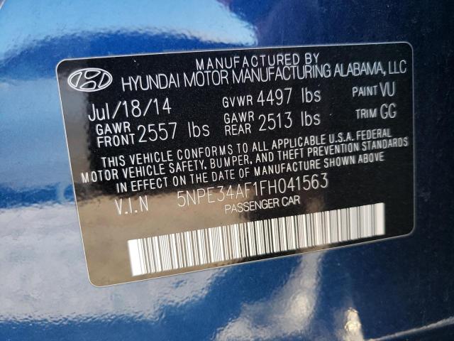 Photo 11 VIN: 5NPE34AF1FH041563 - HYUNDAI SONATA 