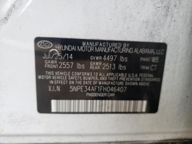 Photo 9 VIN: 5NPE34AF1FH046407 - HYUNDAI SONATA SPO 