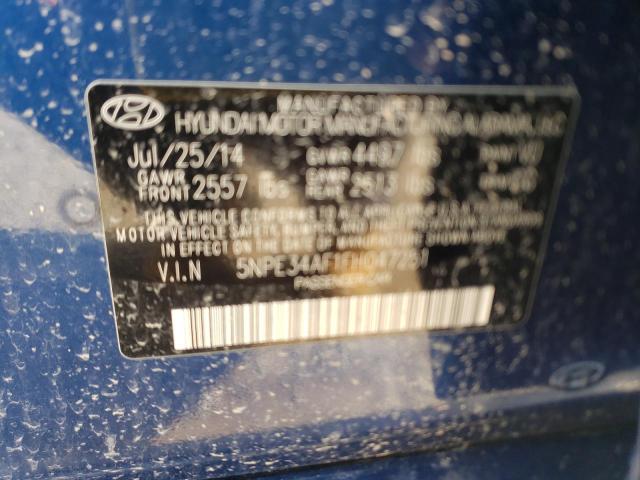 Photo 11 VIN: 5NPE34AF1FH047251 - HYUNDAI SONATA SPO 