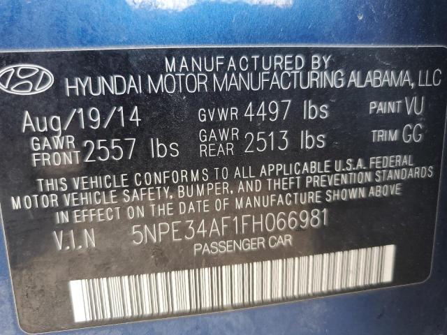 Photo 11 VIN: 5NPE34AF1FH066981 - HYUNDAI SONATA SPO 