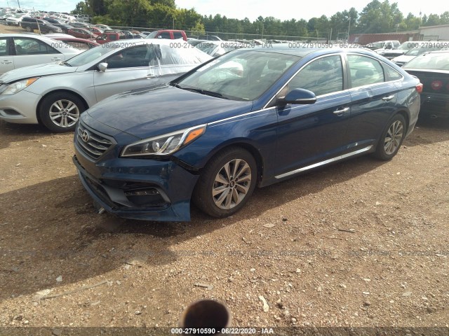 Photo 1 VIN: 5NPE34AF1FH070965 - HYUNDAI SONATA 