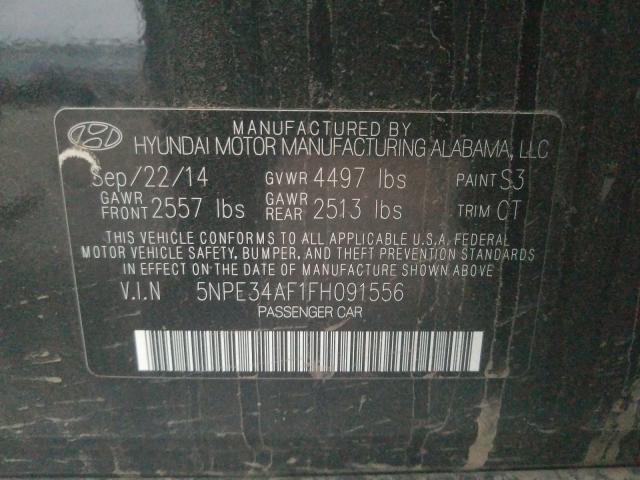 Photo 9 VIN: 5NPE34AF1FH091556 - HYUNDAI SONATA SPO 