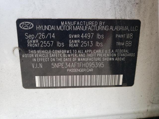 Photo 11 VIN: 5NPE34AF1FH095395 - HYUNDAI SONATA SPO 