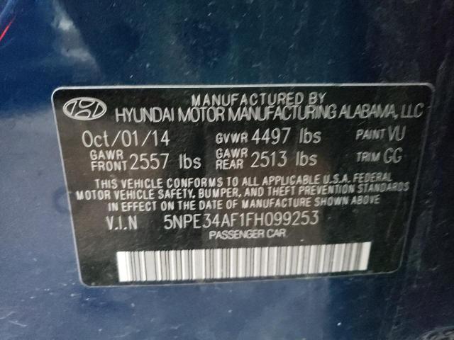 Photo 9 VIN: 5NPE34AF1FH099253 - HYUNDAI SONATA SPO 