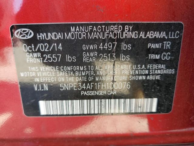 Photo 11 VIN: 5NPE34AF1FH100076 - HYUNDAI SONATA SPO 