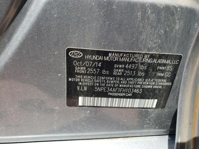 Photo 11 VIN: 5NPE34AF1FH103463 - HYUNDAI SONATA SPO 