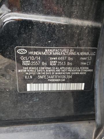 Photo 12 VIN: 5NPE34AF1FH106394 - HYUNDAI SONATA 