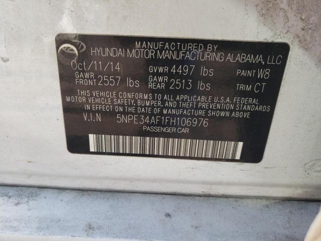 Photo 9 VIN: 5NPE34AF1FH106976 - HYUNDAI SONATA SPO 