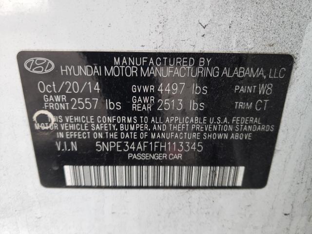 Photo 9 VIN: 5NPE34AF1FH113345 - HYUNDAI SONATA SPO 