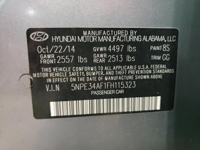 Photo 9 VIN: 5NPE34AF1FH115323 - HYUNDAI SONATA SPO 