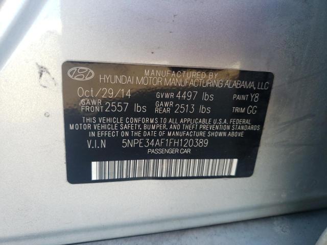 Photo 11 VIN: 5NPE34AF1FH120389 - HYUNDAI SONATA SPO 