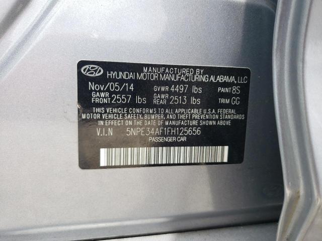 Photo 11 VIN: 5NPE34AF1FH125656 - HYUNDAI SONATA 